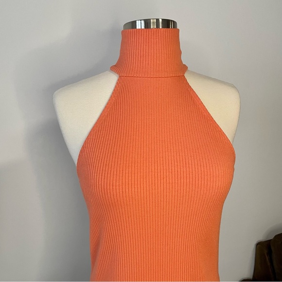 The Range Coral Alloy Sleeveless Rib Top - Picture 8 of 8